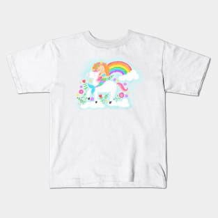 Unicorns, Mermaids and Rainbows...Oh my! Kids T-Shirt